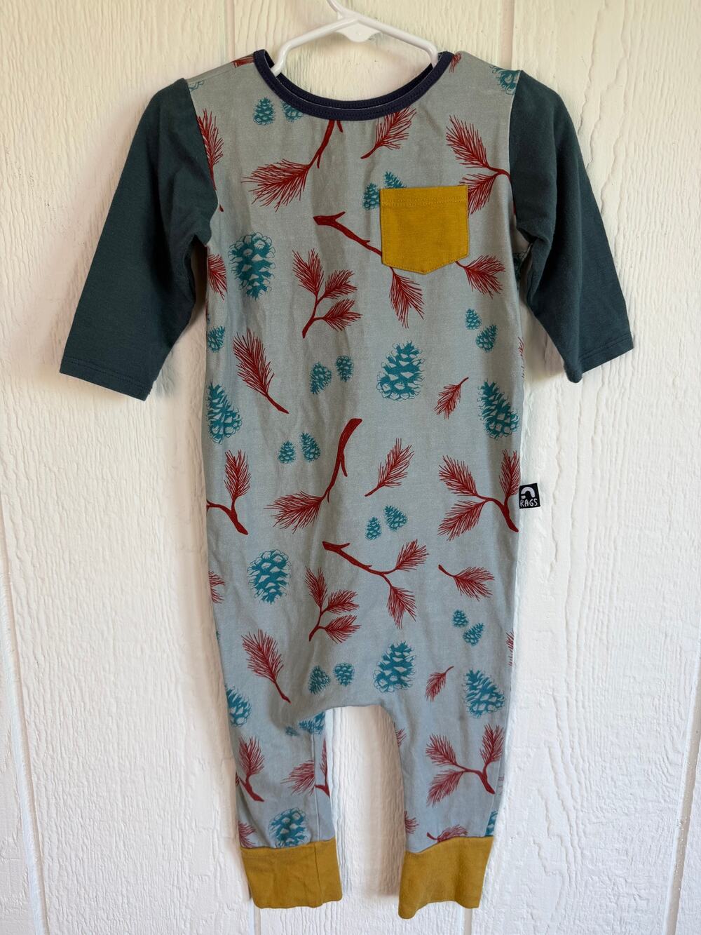 Rags To Raches Romper, Size 3/4